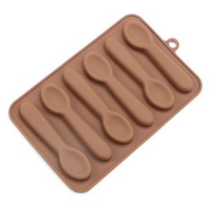 6 Cavity Spoons Lollipop Chocolate Mold DIY Candy Pudding Cake <b>Baking</b> Mold - Product Image 4