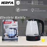 Nouvelle bouilloire électrique multifonctionnelle en verre transparent avec arrêt automatique et chauffage rapide pour usage domestique