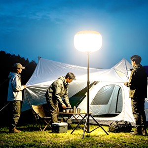 Torre de Iluminación Portátil con Mástil Telescópico, Tipo Globo, 60W 1400W 500W, Luces para Construcción, Luz Blanca Diurna, con Trípode - Product Image 5