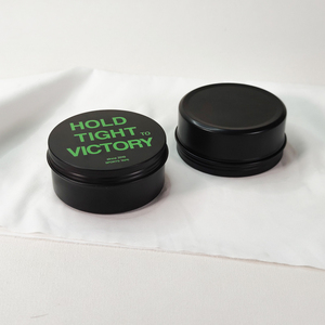 Tùy Chỉnh 6Oz 8Oz 10Oz Kim Loại Tin Jar Vòng Pomade Lọ Màu Đen Kích Thước Lớn Nhôm Bao Bì Container Có Thể Hộp - Product Image 6
