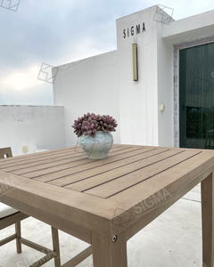 Muebles <span class=keywords><strong>de</strong></span> Teca <span class=keywords><strong>para</strong></span> Exteriores <span class=keywords><strong>de</strong></span> Diseño <span class=keywords><strong>de</strong></span> Fábrica, Estilo Resistente a la Intemperie, Asiento Alto con Reposabrazos, Barra <span class=keywords><strong>de</strong></span> <span class=keywords><strong>Patio</strong></span> <span class=keywords><strong>de</strong></span> <span class=keywords><strong>Madera</strong></span> Sólida - Product Image 5