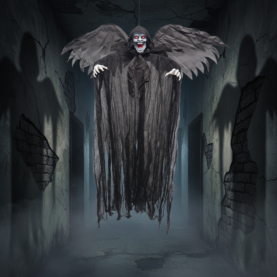 Halloween Wing Devil Angel Vampire Skeleton Hanging Ghost Decoration ...