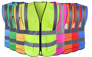 เสื้อกั๊กสะท้อนแสงเพื่อความปลอดภัยในการทำงานสำหรับงานก่อสร้างบนถนน - Product Image 2