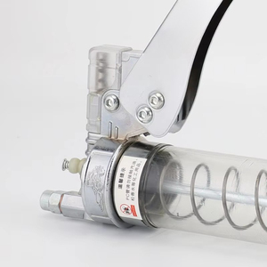 Nouveau produit : Pistolet à graisse manuel haute pression 600CC/900CC, pompe <span class=keywords><strong>brevet</strong></span>ée à double engrenage pour un travail réduit, pistolet d'injection d'huile - Product Image 5