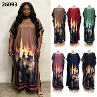 Nouvelle Robe Musulmane Ample et Décontractée Imprimée pour Femme Grande Taille – Collection Été en Gros