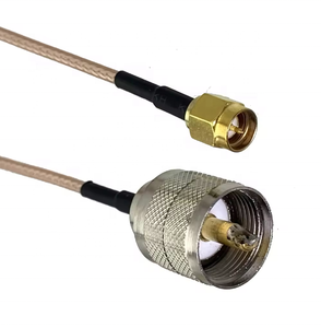 Cable de Conexión RF RG316 RG58 UHF PL259 SO239 a Conector Macho SMA y Conector Hembra Recto, de 6 Pulgadas a 20 Metros - Product Image 5