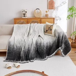 <span class=keywords><strong>Manta</strong></span> Protectora <span class=keywords><strong>de</strong></span> Sofá Rectangular <span class=keywords><strong>de</strong></span> Chenilla <span class=keywords><strong>de</strong></span> Lujo, Antiarañazos para Gatos, con Colores Contrastantes, Súper Suave, Protector <span class=keywords><strong>de</strong></span> Sillón - Product Image 2