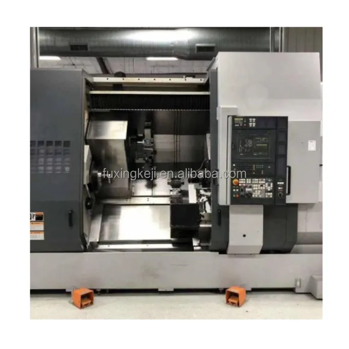 משמש מורי seiki ZT2500y Cnc מחרטה אוטומטית מקצועי כפול צריח CNC מחרטה מתכת עיבוד מיטה באלכסון cnc מחרטה מכונת