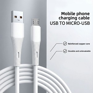 Кабель для быстрой зарядки 120 Вт <span class=keywords><strong>USB</strong></span> 2.0 Micro-<span class=keywords><strong>USB</strong></span>, композитный медный проводник, для Android-смартфонов, из экологичного ПВХ-материала - Product Image 1