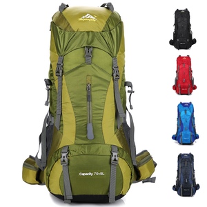 <span class=keywords><strong>Sac</strong></span> à <span class=keywords><strong>dos</strong></span> de randonnée et de camping en nylon durable de grande capacité (75L), léger, avec compartiment à chaussures et logo personnalisé - Product Image 1