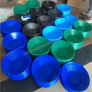 Chine <span class=keywords><strong>prix</strong></span> de gros 38.5 cm haute récupération facile à utiliser lavage or noir bleu rouge vert nouveau plastique or poêle avec 3 fusils - Product Image 1