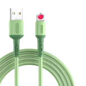 Kabel pengisi daya Cepat lampu USB 5V 3A, penjualan laris 1.5m hijau untuk harnes kabel elektronik