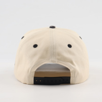 Casquettes de baseball unisexes en coton Oxford structuré à 5 panneaux, bicolores beige et camouflage, avec visière et broderie 3D personnalisée, vente en gros
