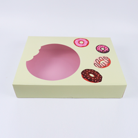 Personnalisé Écologique Pâtisserie Rapide Snack Boulangerie Gâteau Au Chocolat Pain Mochi Donut Sushi Boîtes À Biscuits À Emporter Emballage Design