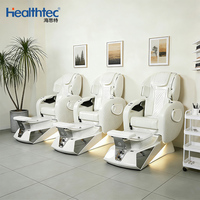 Sillones de Pedicura de Lujo Automáticos para Salón de Belleza con Ajuste, Sofá de Masaje con Sillones de Spa para Pies