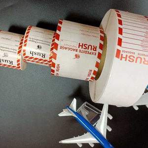 थोक के लिए कस्टम लोगो मुद्रित स्थायी चिपकने वाला एयरलाइन भीड़ सामान टैग यात्रा - Product Image 6