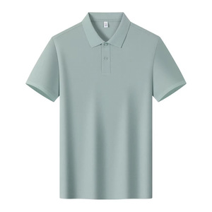 Camiseta polo promocional de algodón de 210 g, manga corta, transpirable, uniforme de trabajo de verano, diseño de letras con logotipo personalizable - Product Image 5