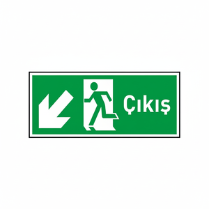 Placa Fotoluminiscente con Flecha Izquierda para Salida de Emergencia (3mm Dekota) - Product Image 2