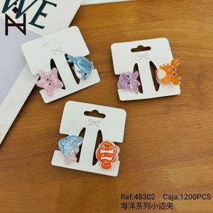 Set di fermagli per capelli con piccoli animali marini, creature marine colorate per bambine, accessorio per ragazze - Product Image 2