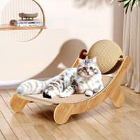 Griffoir et Lit pour Chat - Boule Anti-Griffures Sans Perte de Fibres, Tapis d'Aiguisage des Griffes, Style Adorable, Jouets d'Intérieur