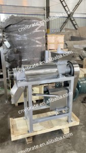 Presse-agrumes professionnel en acier inoxydable VBJX pour fruits, légumes, citrons et oranges, extracteur de <span class=keywords><strong>jus</strong></span> à vis, moulin à haut rendement - Product Image 3