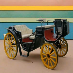 Carrozza Elettrica Nera di Lusso a 4 Ruote per Trasporto Matrimoniale - Qualità Reale per Natale - Product Image 5