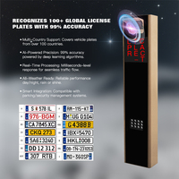 Logiciel de reconnaissance automatique des plaques d'immatriculation (LPR) HCW pour système de stationnement, tourniquet avec écran LED