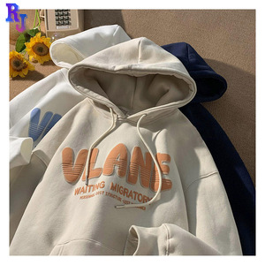 Sudaderas Extra Grandes Blancas de 500 g/m² con Estampado 3D en Relieve, Unisex, Tallas Grandes, Fabricantes de Ropa Vend, Logotipo Personalizado, Sudaderas con Capucha Extra Grandes para Hombre - Product Image 2