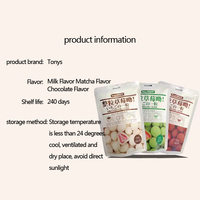Teyishi60gcocoa Sabor Caja de fresas liofilizadas China Frutos secos Chocolate Frutos secos sólidos y fruta seca Snack Bar 60g