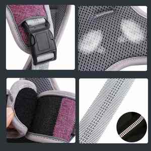 2024 personalizado reflectante resistente ajustable entrenamiento de perros Har conjunto arnés de lujo correa sin tirar arnés y correa para perros - Product Image 3