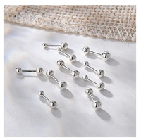 Anting-anting tusuk emas kuningan zirkon poles minimalis bentuk bunga mini untuk wanita, cocok untuk pemakaian sehari-hari dan hadiah pesta