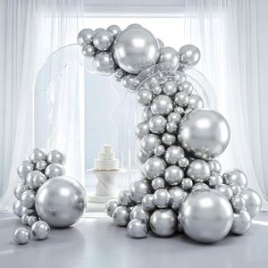 129 ballons de différentes tailles (18, 12, 10, 5 pouces) pour kit d'arche de guirlande, décoration de fête d'anniversaire, baby shower, révélation du sexe, mariage - Product Image 2
