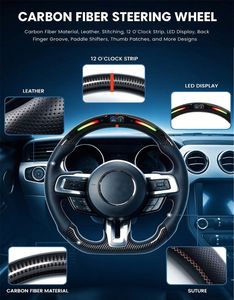 Volante de Fibra de Carbono Forjado para Land Rover Range Sport sv Discovery 3 110 Defender Velar <span class=keywords><strong>Evoque</strong></span> 2018 - Product Image 5