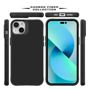 Business Man Frost robusta custodia in fibra di carbonio per <span class=keywords><strong>iPhone</strong></span> <span class=keywords><strong>14</strong></span> <span class=keywords><strong>Pro</strong></span> Max nero TPU PC <span class=keywords><strong>Cover</strong></span> Mobile per Apple <span class=keywords><strong>iPhone</strong></span> 13 Mini custodia per telefono - Product Image 6