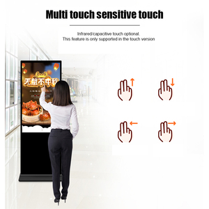 Totem verticale per interni Display <span class=keywords><strong>Video</strong></span> pubblicitario Android, chiosco Touch Screen - Product Image 4