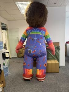 Costume de mascotte de poupée effrayante de personnages de dessin animé de film horrible Costume de mascotte de poupée gonflable <span class=keywords><strong>Chucky</strong></span> pour le défilé d'événement - Product Image 4