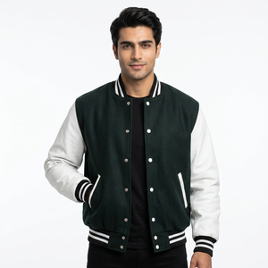 Wholesale Stylish Vintage Men's Winter Versity <b>Jackets</b> <b>Warm</b> Durable Outerwear with OEM Service - Product Image 1