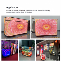 Écran LED flexible pour stand de DJ, bar, réception, boîte de nuit, hôtel, exposition, sans installation