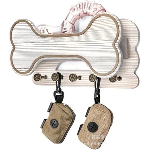 Dog Bone Shaped Wooden <b>Wall</b> <b>Mounted</b> Storage Rack Key Organizer Entryway Living Room <b>Shelf</b> Multipurpose - Product Image 1