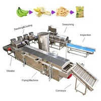 Commerciële automatische roestvrijstalen machine voor het maken van plantain- en bananenchips, hoge capaciteit voor kleine bedrijven