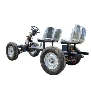 DIY essieu avant arrière moteur différentiel quatre roues véhicule châssis électrique petite voiture camion plate-forme corps cadre pour adulte vente - Product Image 1