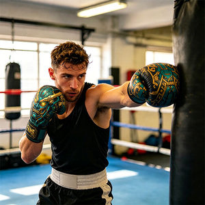 <span class=keywords><strong>Guantes</strong></span> <span class=keywords><strong>de</strong></span> Boxeo Personalizados Fanshi, <span class=keywords><strong>Guantes</strong></span> Profesionales con Sublimación Impresa <span class=keywords><strong>de</strong></span> Marca Privada - Product Image 6