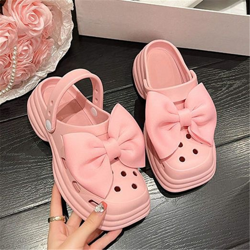 Square Toes Women Garden Shoes EVA Girls Shoes Flat Comfort Platform Clogs Slippers