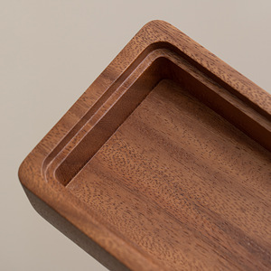 Walnut Wood Dry Brewing Table Porcelain <b>Tea</b> Tray Small Household Kung Fu <b>Tea</b> <b>Set</b> With Lid Afternoon <b>Tea</b> Use - Product Image 4