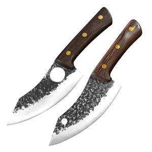 <span class=keywords><strong>Couteau</strong></span> de <span class=keywords><strong>boucher</strong></span> multifonctionnel pour découper et désosser la viande, petit <span class=keywords><strong>couteau</strong></span> courbé en métal avec manche en bois, ambidextre, forgé à la main, motif martelé - Product Image 5