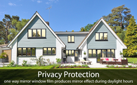 Película de Privacidad para Ventanas Unidireccional, Material PET Premium, Control de Calor, Bloqueo de Rayos UV al 99%, Protección de Privacidad, Tinte para Ventanas para Hogar y Oficina