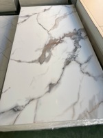 Panneau mural décoratif en PVC, feuille de marbre 1220x2440x3mm, ignifuge, écologique, pour la décoration intérieure, utilisation en bureau et en salle de bain