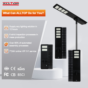 Alltop ไฟถนนที่จอดรถบนถนนพลังงานแสงอาทิตย์200W 300W 400W อลูมิเนียม IP65กันน้ำ All In <span class=keywords><strong>One</strong></span> LED SMD ไฟถนนพลังงานแสงอาทิตย์ - Product Image 2