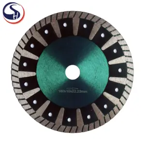 Nhà máy kim cương cắt 7inch D180mm nóng ép thiêu kết phân đoạn Lưỡi Cắt Gạch lưỡi kim cương đĩa