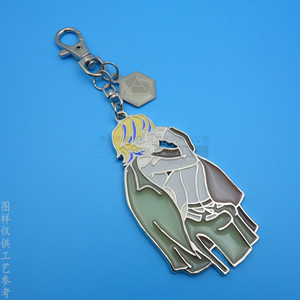 <b>Anime</b> Character Zinc Alloy <b>Keychain</b> 65mm Painted Hollow Design With Pendant Charm For Gift Promotion - Product Image 2